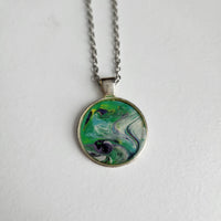 1" round resin necklaces