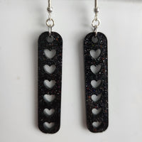 Dangle heart earrings
