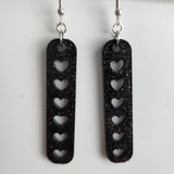 Dangle heart earrings