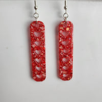 Dangle heart earrings