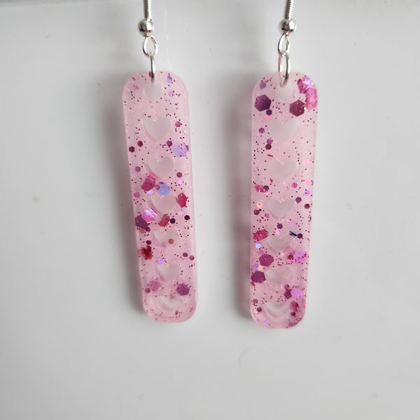 Dangle heart earrings
