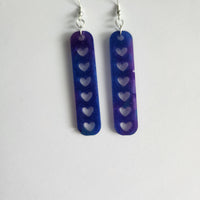 Dangle heart earrings