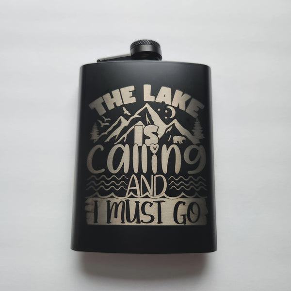 The Lake is calling flask
