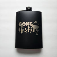 Gone fishing flask