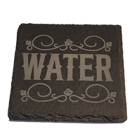 Water slate coaster