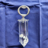 Clear resin bottle opener with floating jellyfish