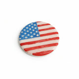 2.5 inch flag resin coaster for vehicle cup holder