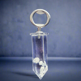 Clear resin bottle opener with floating jellyfish