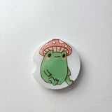 2.5 inch resin mushroom design coaster for vehicle cup holder