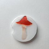 2.5 inch resin mushroom design coaster for vehicle cup holder