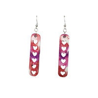 Dangle heart earrings