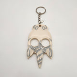 Hand-poured resin self defense keychain in unique colors and shapes