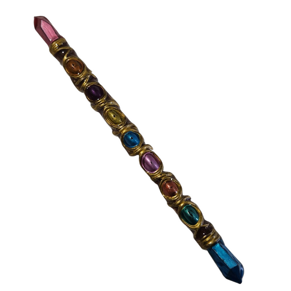 Magical wand-inspired resin bookmark for book lovers and fantasy fans