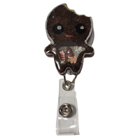 Gingerbreadman shaker badge reel
