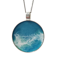 2" round resin necklaces