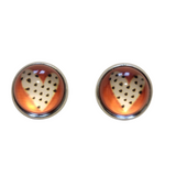 Heart stud earrings with stainless steel posts in assorted heart designs